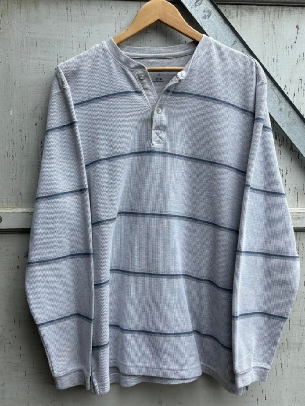 Haggar Men's Grey and White Shirt